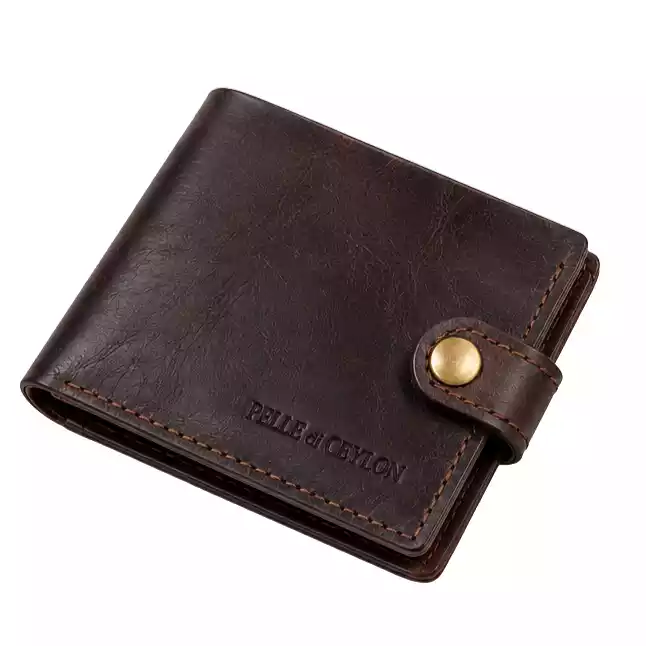 The Heritage Wallet – Brown Oil Pull-Up Leather Wallet-1