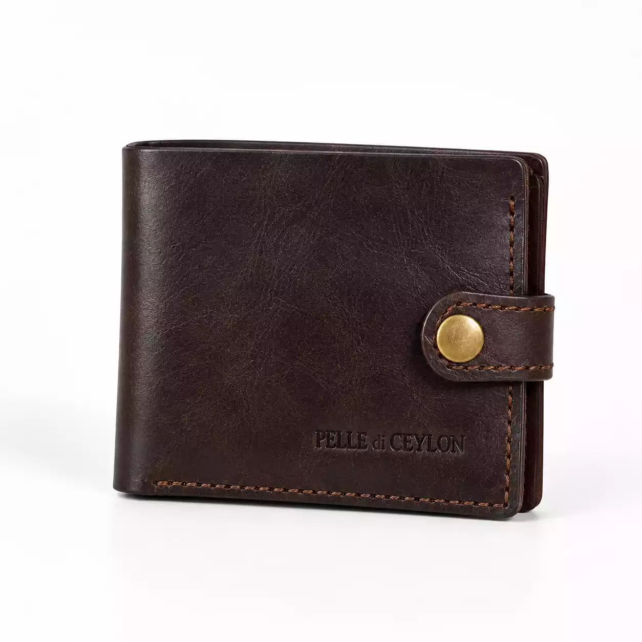 The Heritage Wallet – Brown Oil Pull-Up Leather Wallet