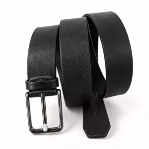 The Classic Buffalo Belt – Black Full-Grain Leather Belt (115cm