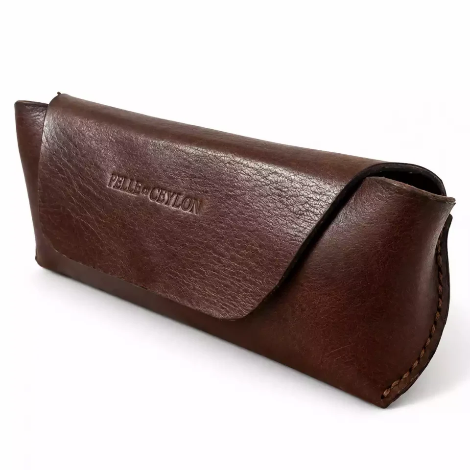 The Leather Eyewear Case – Brown Leather Eyewear Case