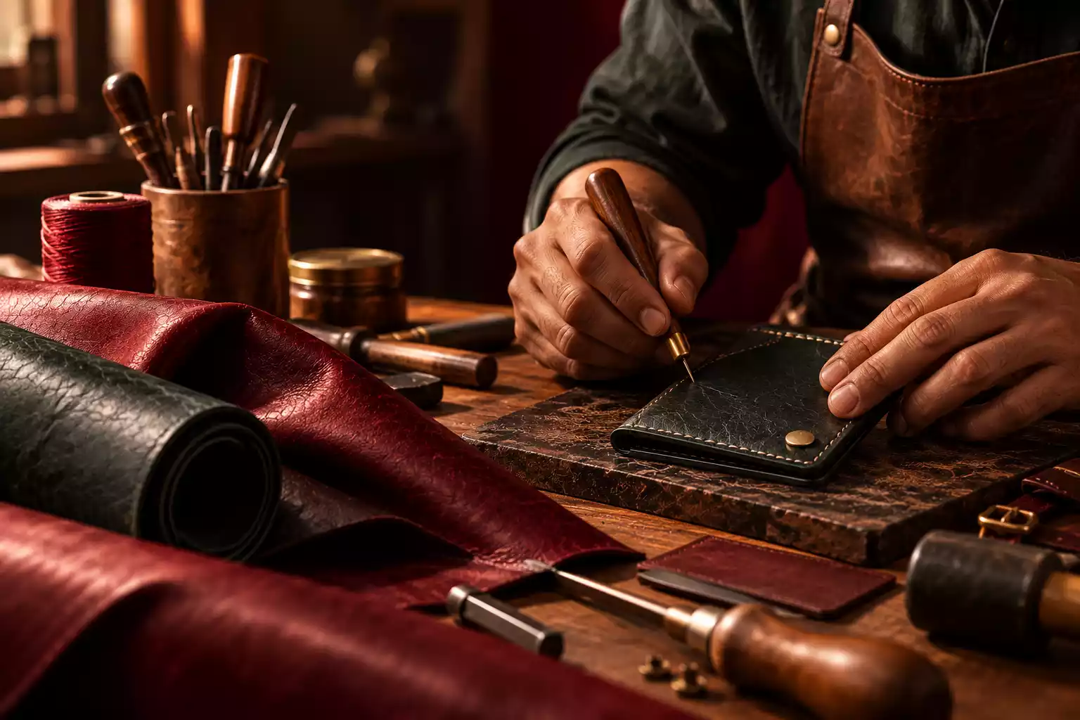 custom leather