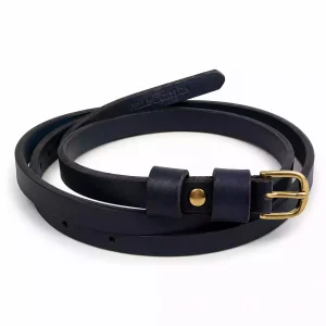 Women’s Premium Leather Belt – Blue Italian Leather Belt