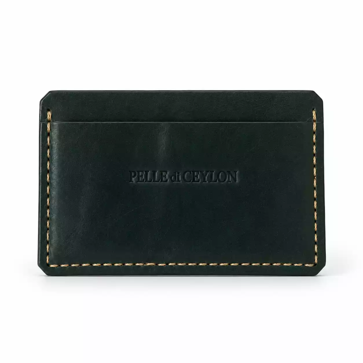 The Minimal Card Holder – Aqua Italian Leather Card Holder