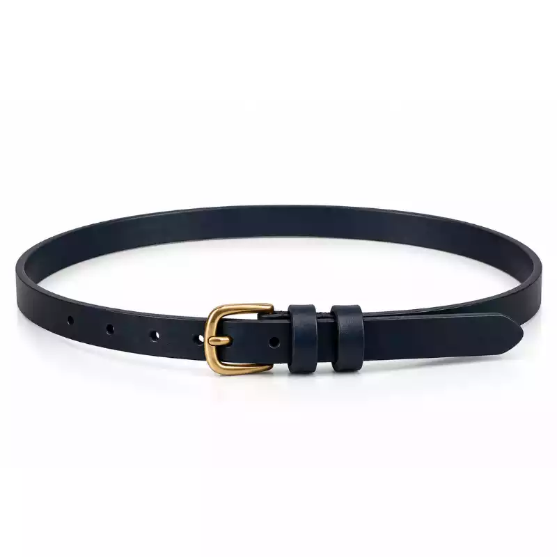 Women’s Premium Leather Belt – Blue Italian Leather Belt (112cm)
