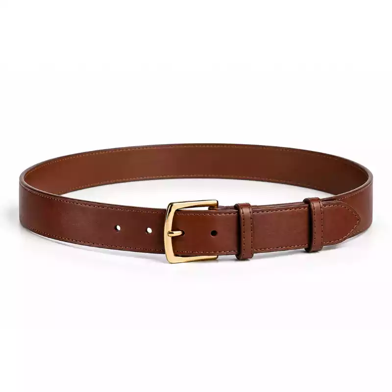 Classic Leather Belt – Brown Italian Vegetable-Tanned Leather