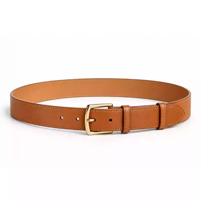 Classic Leather Belt – Tan Italian Vegetable-Tanned Leather