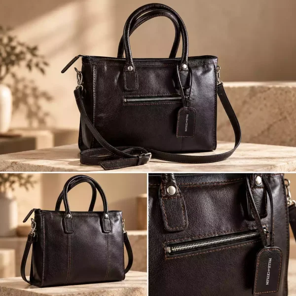 Office Tote Bag – Brown Leather Office Tote Placeholder 2
